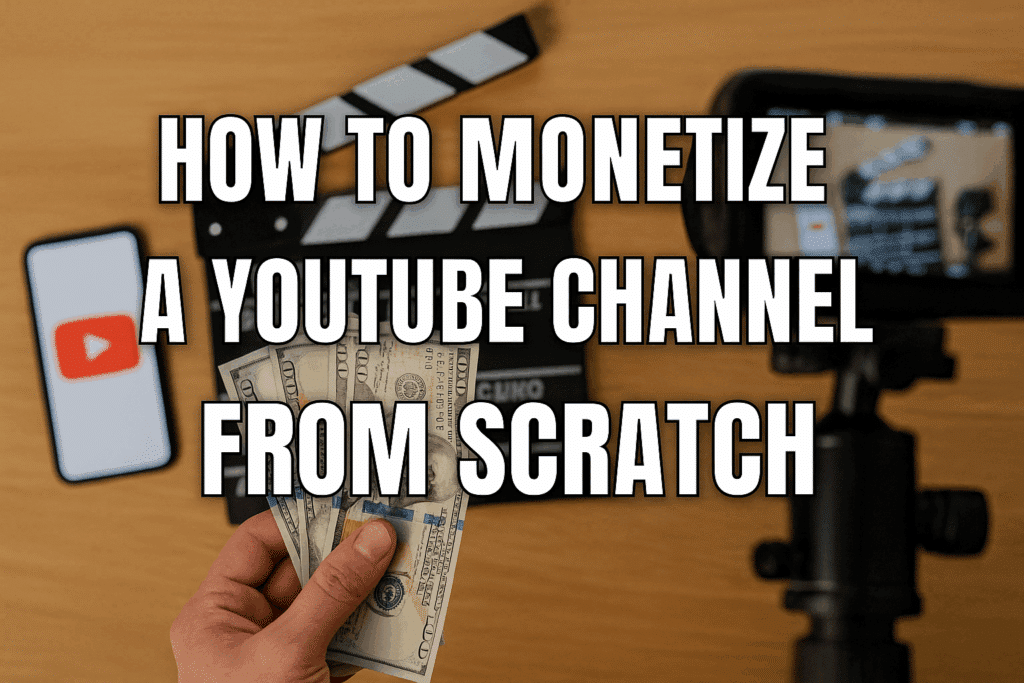monetize a YouTube channel from scratch